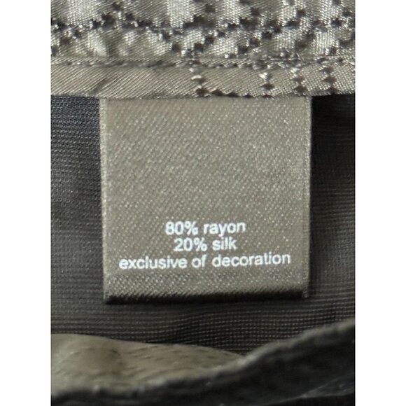 The Limited "Cassidy" style Silk Blend Black Velvet Wide Leg Pants Size 4  NWT - Picture 7 of 9